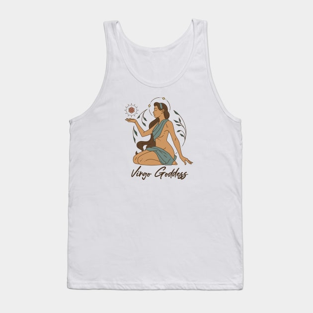 Virgo Goddess Tank Top by Garden Avenue Designs